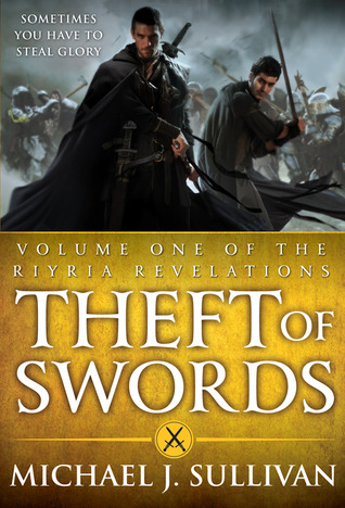The book cover for Theft of Swords by Michael J. Sullivan