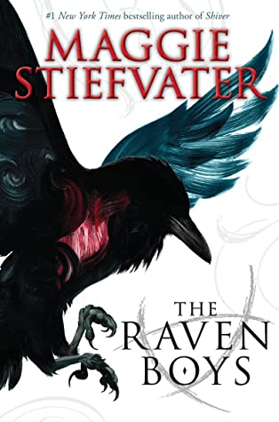 The book cover for The Raven Boys by Maggie Stiefvater