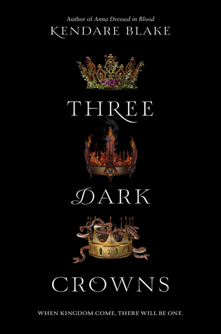 the book cover for Three Dark Crowns by Kendare Blake